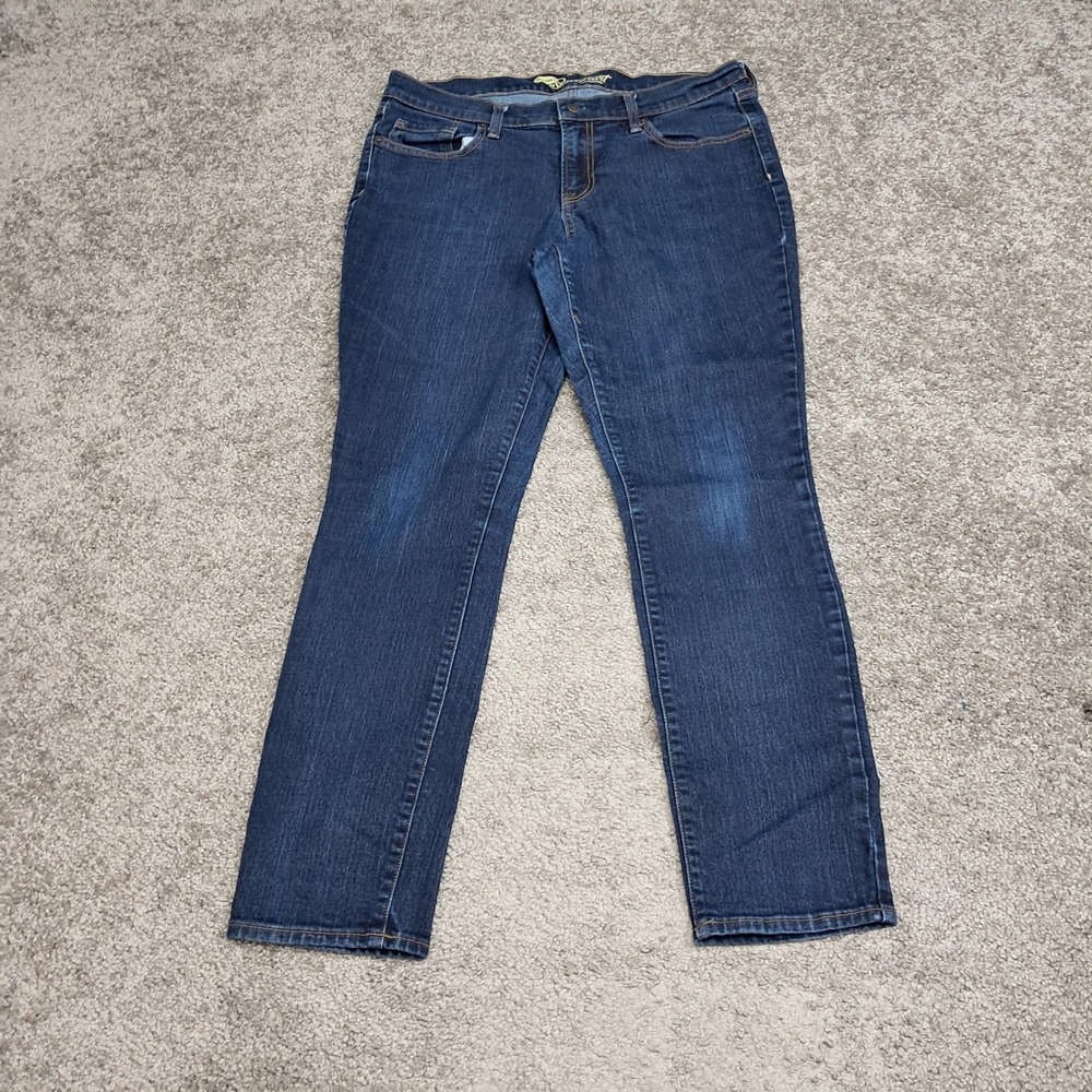 Old Navy The Sweetheart Straight Leg Jeans Womens 12 Short Blue Stretch